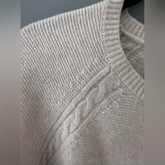 TABITHA WEBB womens M Tan Lambswool Cardigan SWEATER Multi Buttons Preppy Artsy - Picture 5 of 11